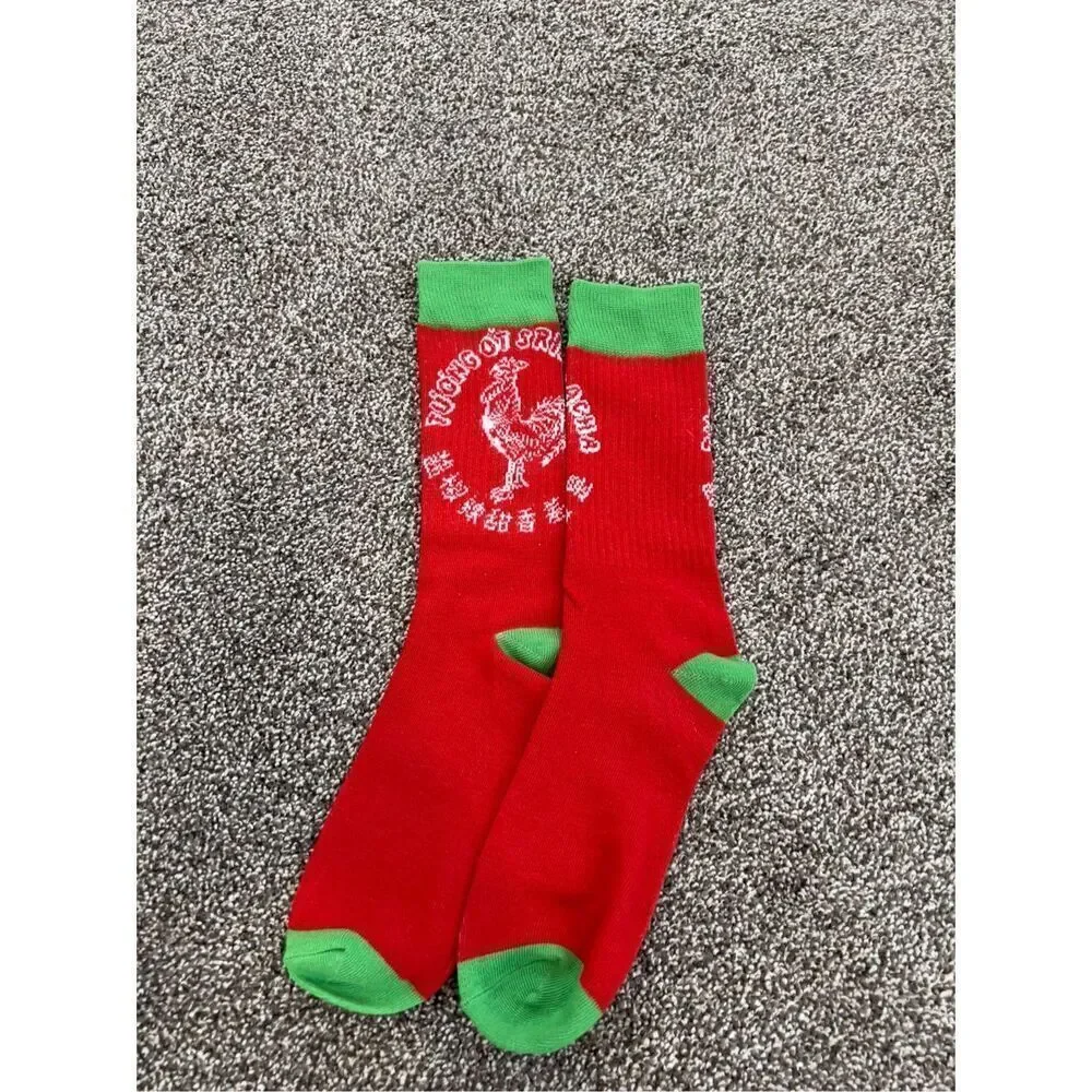 Men’s sriracha crew novelty socks